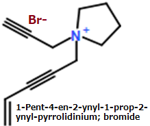 CAS#1-Pent-4-en-2-ynyl-1-prop-2-ynyl-pyrrolidinium; bromide